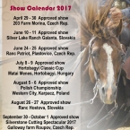 Show Calendar 2017